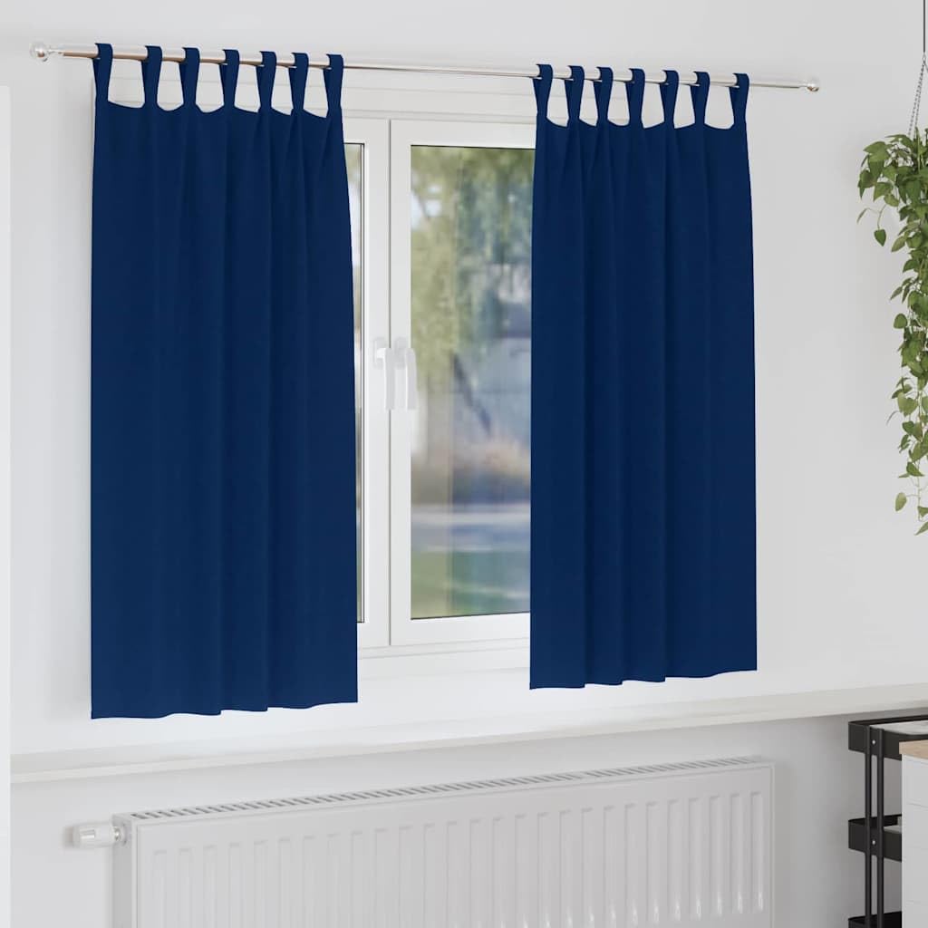 Rideaux occultants thermiques avec anneaux pour fenêtres de bureau