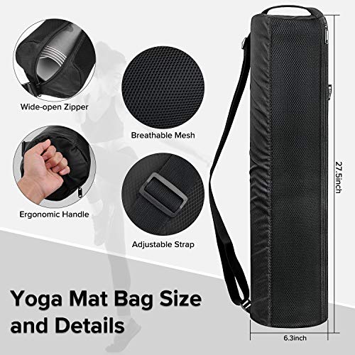 image for UMIA Yoga Mat Bag with Shoulder Strap for Yogis Waterproof Oxford Mat 