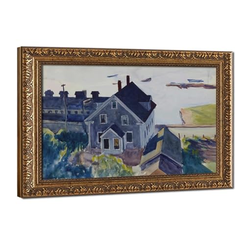 Impression sur toile Hopper pour mur vide cadre suspendu facile decoration salon sans effort