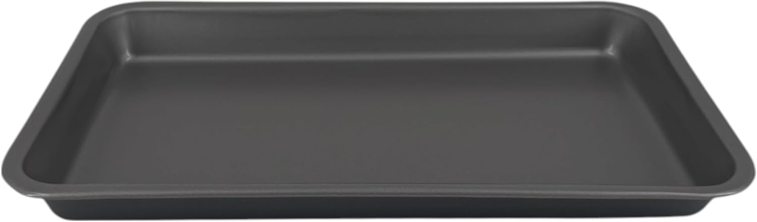 2X 33cm Baking Oven Roasting Trays, Superior Double Coated Non Stick, Made in England