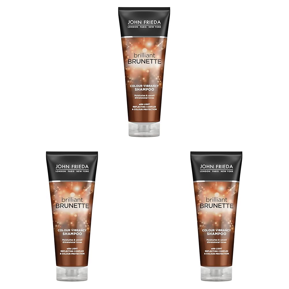 John Frieda Kahverengi Saçlara Özel Renk Koruyucu Nemlendirici Şampuan (3 paketi)