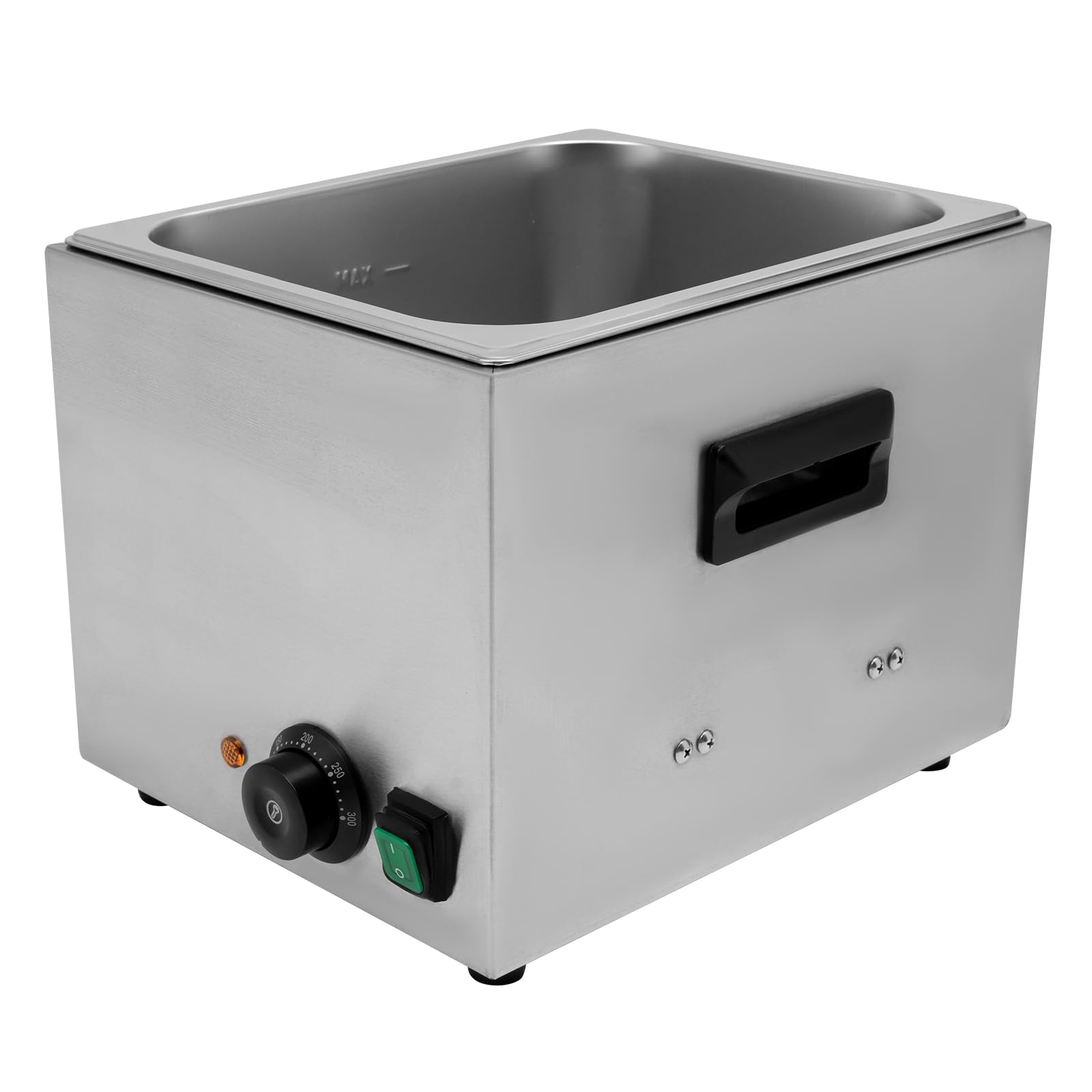 Calentador eléctrico de salchichas de acero inoxidable, calentador de salchichas comercial, 1300 W, 220 V/50 Hz, rango de temperatura 50-300 ℃, aproximadamente 10 min, capacidad 10 l
