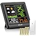 Produktbild HONMICON Wetterstation Funk mit Außensensor | Innen Außen Hygrometer- und Thermometer | Farbdisplay | 3 Einstellbare Helligkeit | mit Wettervorhersage | Temperaturwarnung | Wecker