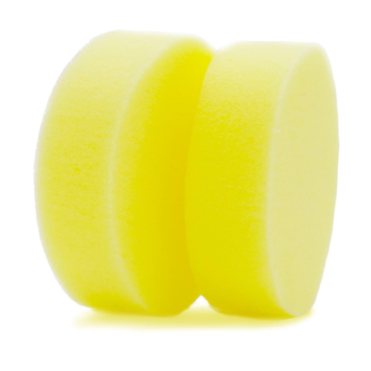 Éponge à Cirer Polir 4 Pièces en Mousse Jaune pour Voiture