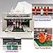 INTSUPERMAI 110V Automatic Paper Folding Machine, 4 Folding Plates, Multiple Folding Forms, Max Speed 262ft/min, Z Fold Paper Folding Machine for Manuals Document Business Letters
