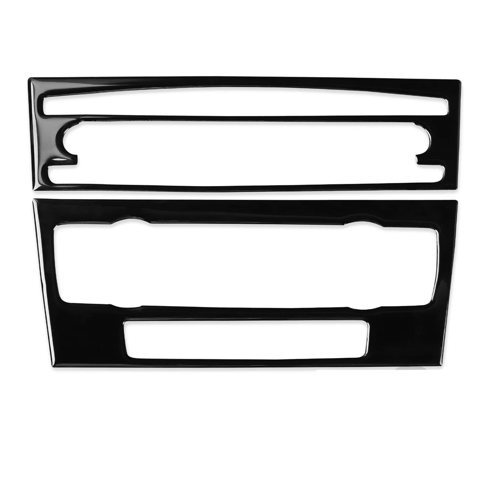 for 3 Series E90 E92 2005 2006 2007 2008 2009 2010 2011 2012 Piano Black Air Conditioner CD Control Panel Plastic Cover Sticker(D Non-Navigation)