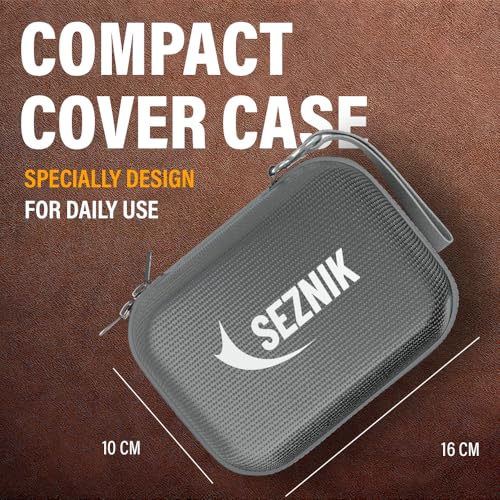 Image of SEZNIK DEV Bluetooth Thermal Label & Receipt Printer Bundle with Protective Carry Case | Inkless 2-Inch Business Printer | Android & iOS Compatible | for Billing, Labels & Barcodes | 1 Year Warranty