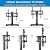 PERLESMITH Universal Swivel TV Stand PSTVS33&PSTVS09