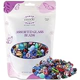 One Pound Assorted Glass Beads for Jewelry Making, DIY Lamp Work, Arts and Crafts, and Decorative Hobby Artistry, Colorful Crystal Assortment Bulk Mix, 4-18mm (Mixed Colors) (1)