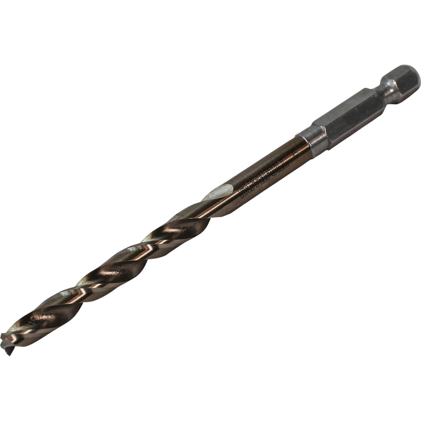 HSSE M35 Cobalt Quick-Change Impact Drill Bit 6.0mm OL:109mm WL:57mm