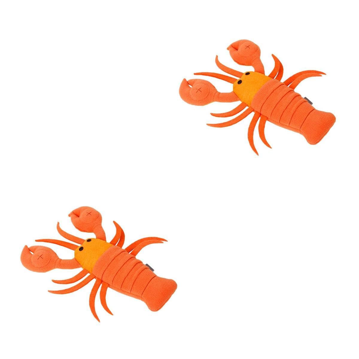 Kisangel 2stücke Pet Dog Molar Toy Cartoon Lobster Kauspielzeug Für Hunde Multifunktionales Futter Und Trainingsspielzeug Zur Langsamen Fütterung Und Stimulation Der Sinne