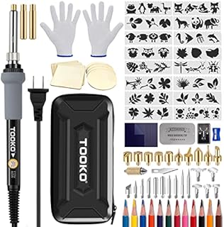 96pcs Wood Burning Kit, Professional Wood Burner Pen Tool, Creative Tool Set Adjustable Temperature WoodBurner for Embossing/Carving,Suitable for Beginners,Adults