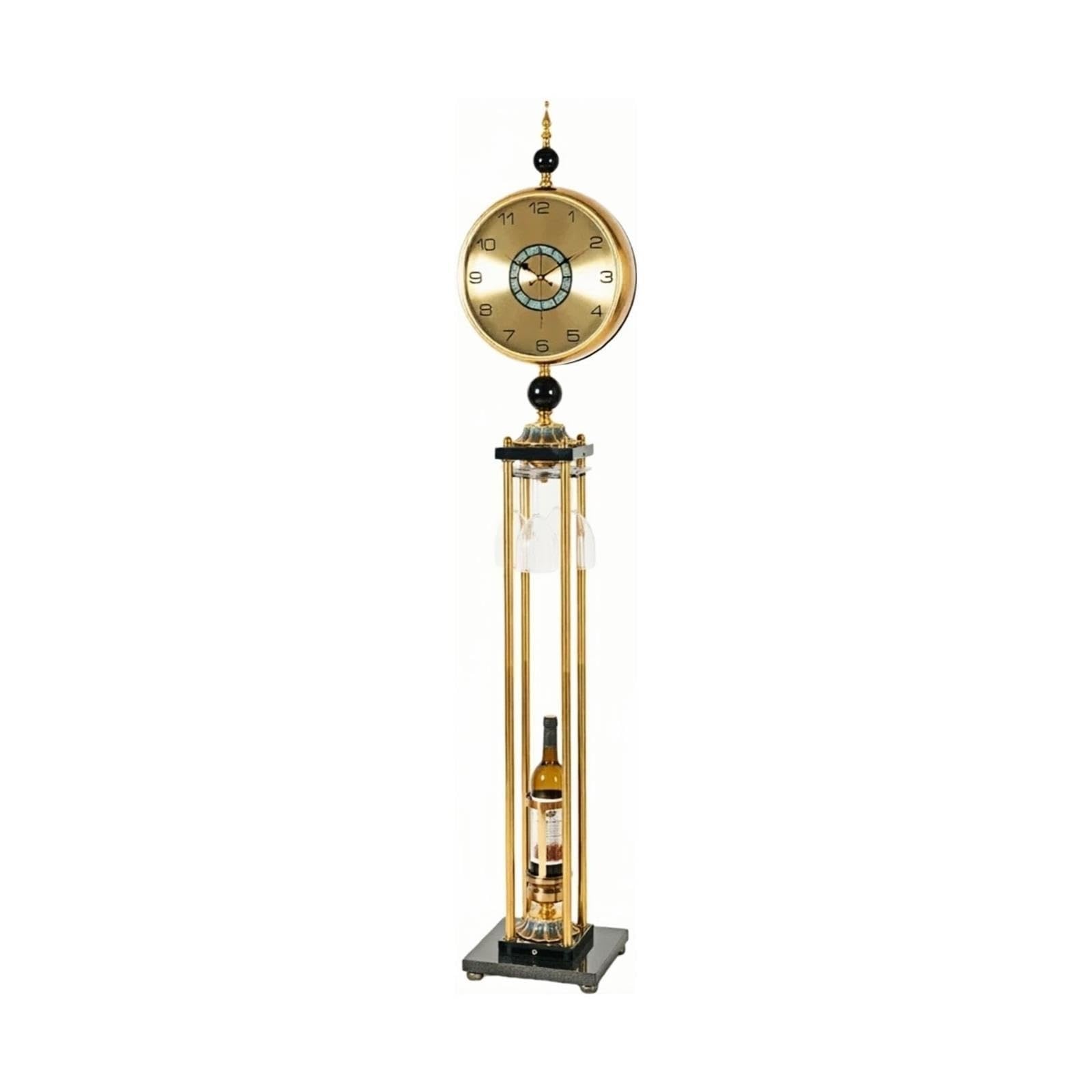 Reloj de Abuelo Reloj de pie de Metal Estilo Europeo silencioso