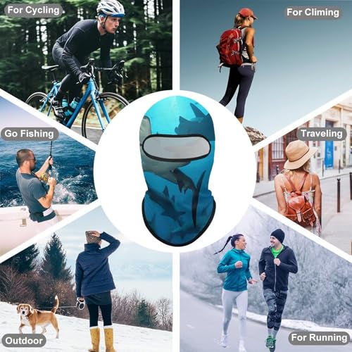 Balaclava Mask for Men Balaclava Ski Mask Hammerhead Sharks Winter Face Mask Face Cover for Cycling miniatura 6