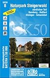 UK50-8 Naturpark Steigerwald, nördlicher Teil: Bamberg, Haßfurt, Kitzingen, Schweinfurt, Volkach, Zell a.Main, Baunach, Schlüsselfeld, Prichsenstadt, ... Karte Freizeitkarte Wanderkarte) - Herausgeber: Landesamt für Digitalisierung Breitband und Vermessung Bayern Landesamt für Digitalisierung Breitband und Vermessung Bayern 