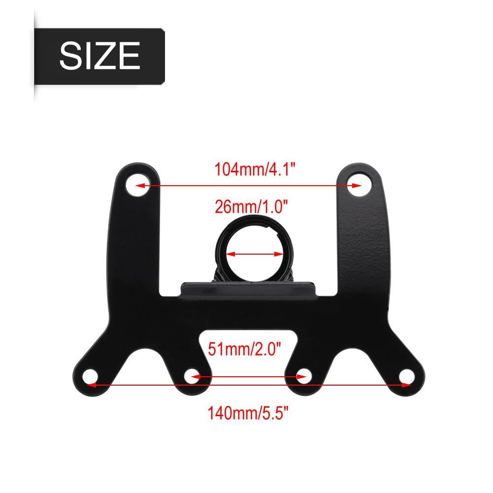 Motorcycle Instrument Bracket Universal Fit for Tachometer Speedometer Odometer Gauge Mount Support Handlebars Dashboard Installation