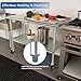 HARDURA Stainless Steel Table 24 x 60 Inches with Wheels Casters NSF Heavy Duty Commercial Prep Table with 2” Backsplash and Adjustable Undershelf for Restaurant Kitchen Home and Hotel