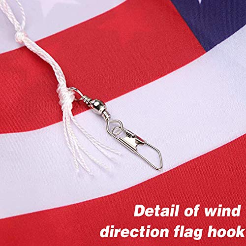 Fivebop 4Pack USA Flag Windsock, Stars & Stripes United States Patriotic Support USA Windsock Aamerican Flag Windsock Streamer Garden Flag Decorations for 4th of July 33Inch (Windsock 4 Pack) - Thumbnail 6