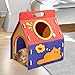 Baoblaze Felt Cat House, Cat Bed Cave Easy Assembly, Handle Design, Indoor Use, Durability Scratch Resistant Play and Rest Hideaway, Style A