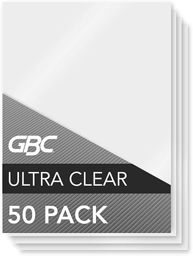 Miniatura 3 de GBC Hojas de laminación, bolsas de laminación térmica, tamaño de menú, 10 mil, HeatSeal UltraClear, paquete de 50 (3200420)