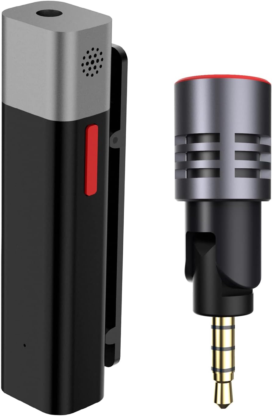50% Off Discount SabineTek Smartmike+with Unidirectional Mic Bundle-Wireless Bluetooth Microphone, Lapel Mic, Wireless Clip-on Lavalier Microphone for Smartphone,Recording Mic for YouTube, Interview, Video