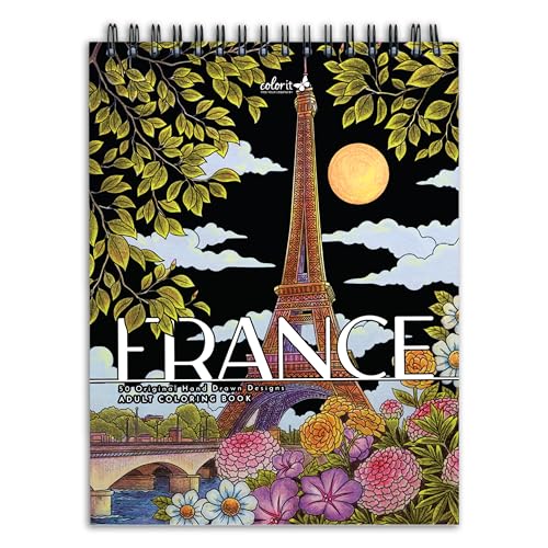 ColorIt France Adult Coloring Book: French Landscapes