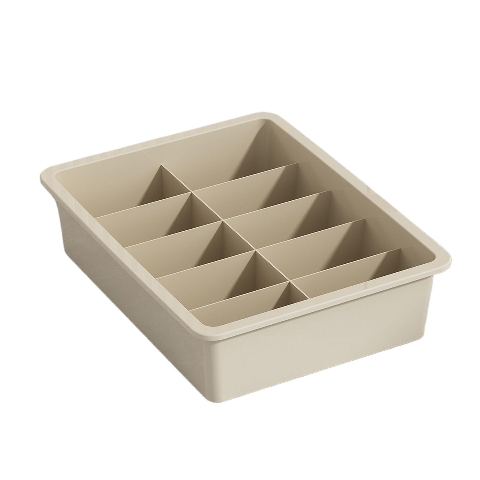 LuoAXINN Underwear Organizer Plastic Multi Grids Storage Box Wardrobe Underwear Clothes Bra Organizer(10 Grids)