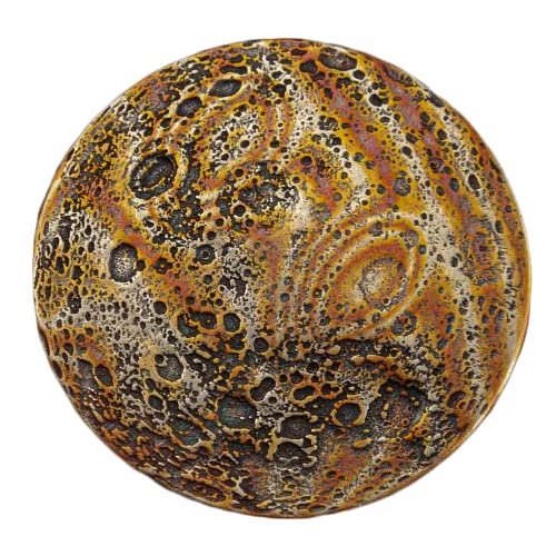 Moneda Mokume-Gane Luna 1 pulgada miniatura 2