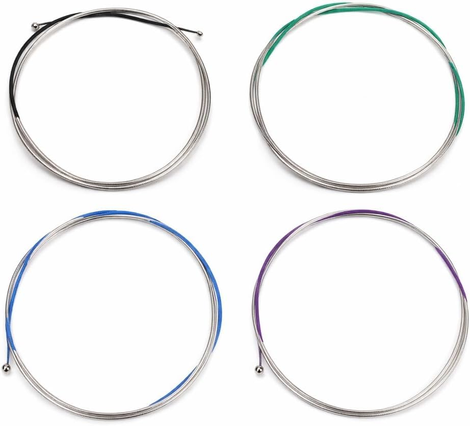 Professional Cello Strings Steel Core for 4/4 3/4 Size Durable Colorful Coated Replacement