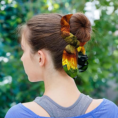 Chouchous pour queue de cheval et accessoires cheveux fleuris oreilles de lapin