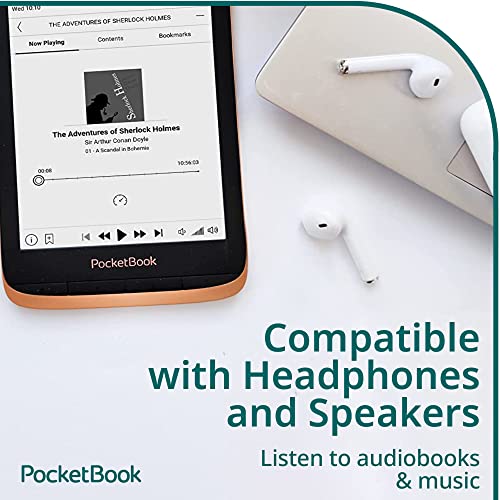 Pocketbook Touch Hd 3 | Audio- & E-Book Reader | 6ʺ Glare-Free & Eye-Friendly E-Ink Screen | Text-To-Speech Function | Bluetooth | Adaptive Smartlight | Ipx8 Waterproof | E-Reader, Spicy Copper #TOP5