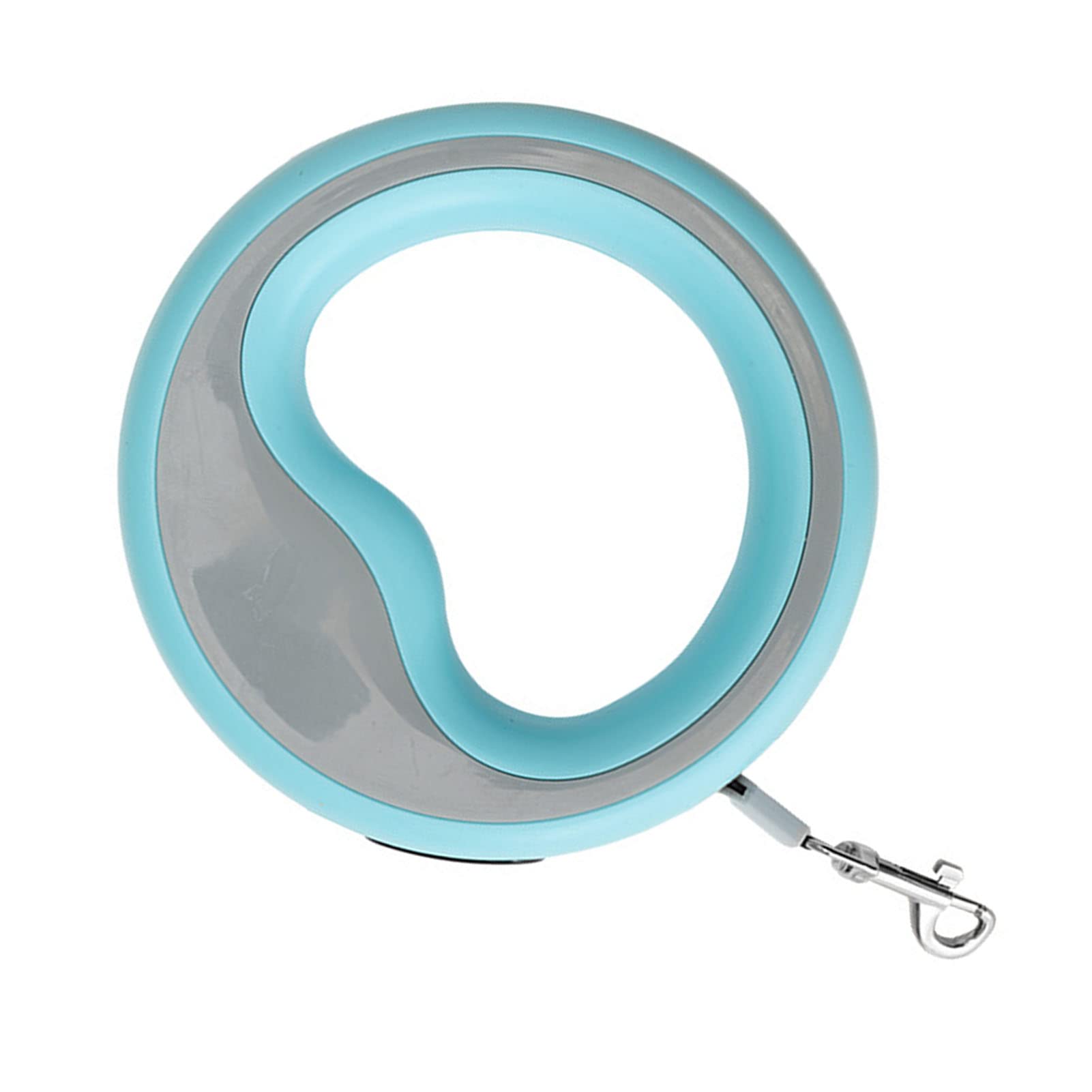 2.5 Meter Retractable Dog Leash, Ergonomic Heavy Duty Automatic Leash, 360° Walking Leashes Pet Rope for Cat Training with Handed Brake Pause Lock Small Medium Dogs (Blue)