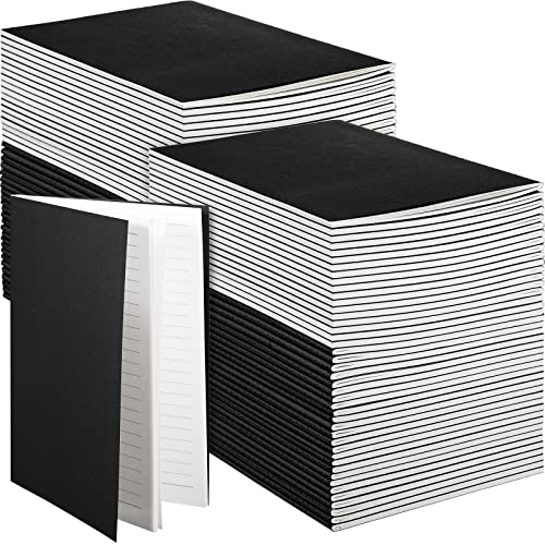 Image of Mimorou 100 Pcs A5 Journals Notebooks Bulk,Black,Lined