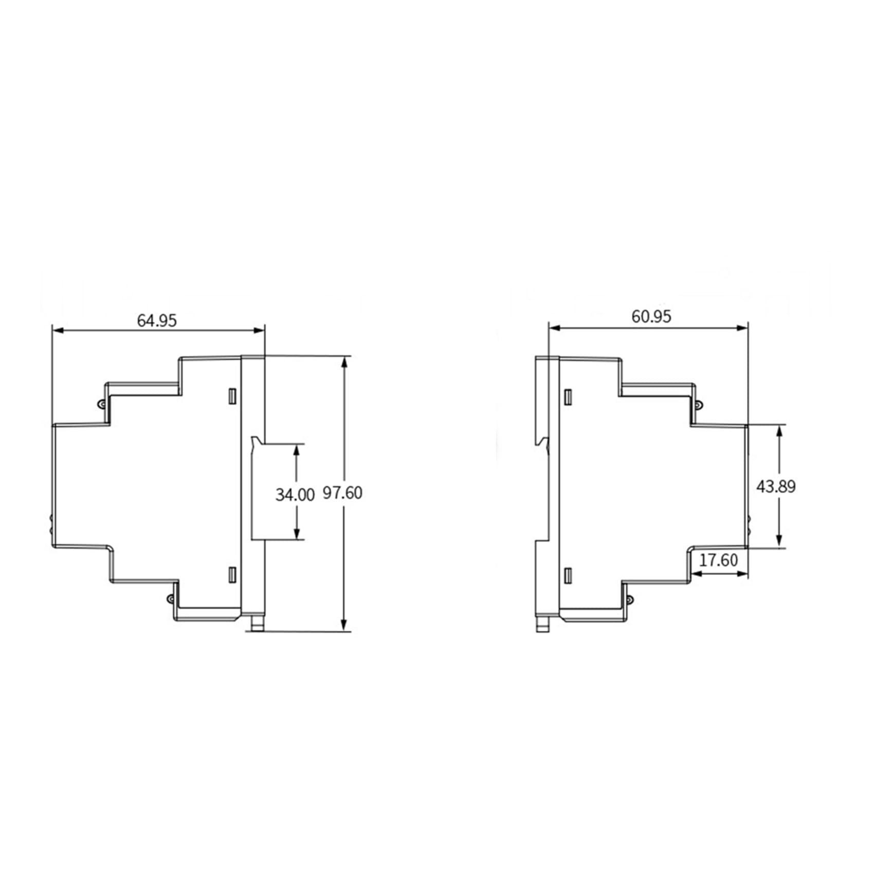 4X DIN Rail Serial Port RS485 a Ethernet Convertidor Servidor Protoss MQTT PE11-H Soporte Modbus RTU
