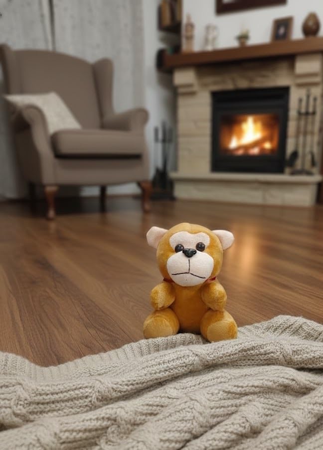 Image of Cute Brown Monkey Soft Toy - Ultra Soft Plush Stuffed Animal | Cuddly Toy for Babies & Kids, Nursery & Room Decor, (Color Will be Sent as per Availability in Stock)