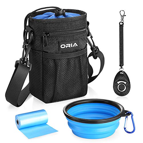 ORIA Dog Treat Bag, Dog Treat Pouch, Dog Treat Training Bag with Pet