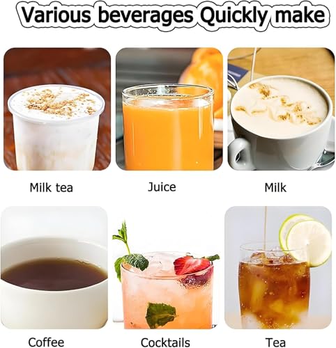 Coctelera de té con leche con temporizador ajustable, equipo versátil para agitar té con leche, cócteles, café y jugos
