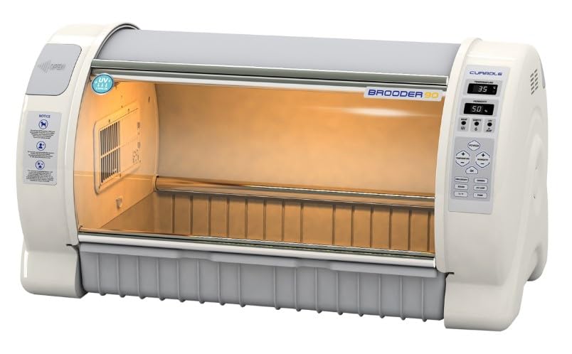A&I Brooders and Incubators CURADLE RCOM Large PET Brooder Nursery ICU MX-B90N with Bonus Tray Perfect for Puppies Kittens All Critters MX B 90 N White