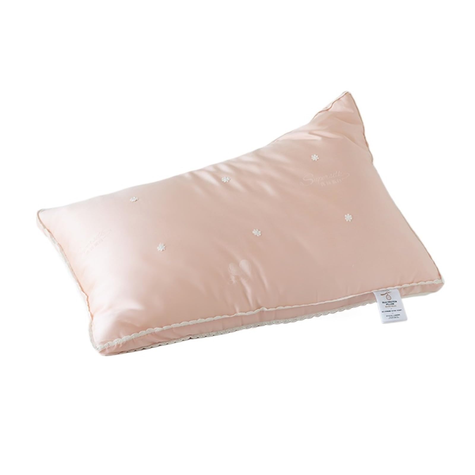 IRFHDCX Silk Pillow King Queen Rectangle Inner For Sleeping Neck Protection Bed for summer sleep
