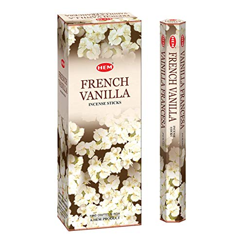 French Vanilla 100 Incense Sticks Heaven Feel Smell Outdoor Indoor Fragrance Stick For Bedroom Worship Meditation Best For Meditation,Yoga,Aroma Therapy, Relaxation (5 Packs Total 100 Sticks) #TOP1