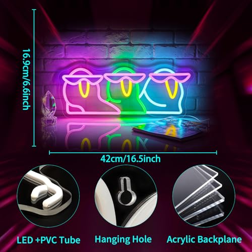 Image of Neon Sign, JGHTURIE Penguin Dimmable Neon Signs for Wall Decor, Cute Funny Penguin Light up Led Sign for Room, Kitchen, Shop, Bar, Birthday, Party & Home Decor - USB Powered