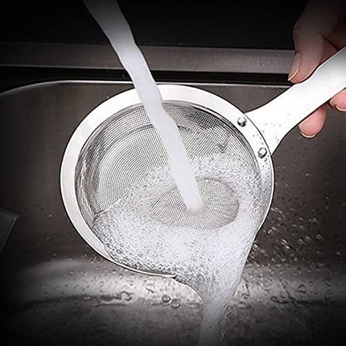 Stainless Steel Mesh Skimmer Vegetable Oil Colander Strainer Soup Pot Small Kitchen Tools(33cm)