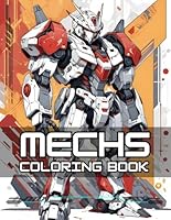 Robots coloring book: Robots and Mechs Coloring Book for Adults and Teens (Mech world coloring book series) B0DFMSN45N Book Cover