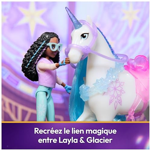 Unicorn Academy - L'Ecole des Licornes - Licorne Glacier + Poupée Layla - Licorne, Poupée Et Accessoires À Collectionner - Jouets Inspirés De La Série L'Ecole des Licornes - Jouet Enfant 4 Ans Et +