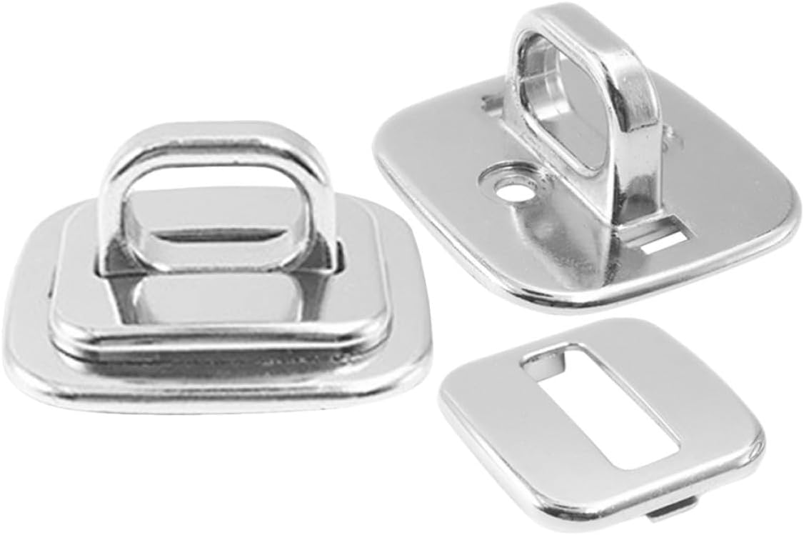 KALLORY 2pcs Laptop Security Lock Fixed Base Anchor Plate for Keyed and Combination Cable Locks, Anti-Theft Computer Security Anchor for Office and School Use