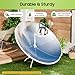 1800W Portable Solar Cooker Parabolic Sun Oven Outdoor Camping Barbeque Cooking Food Concentrating Heat Tool, 1.5M Diameter