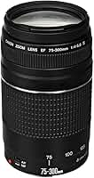 Lente EF 75-300mm f/4-5.6 III, Canon, Preto