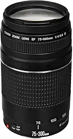 Lente EF 75-300mm f/4-5.6 III, Canon, Preto