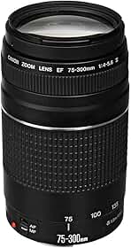 Lente EF 75-300mm f/4-5.6 III, Canon, Preto