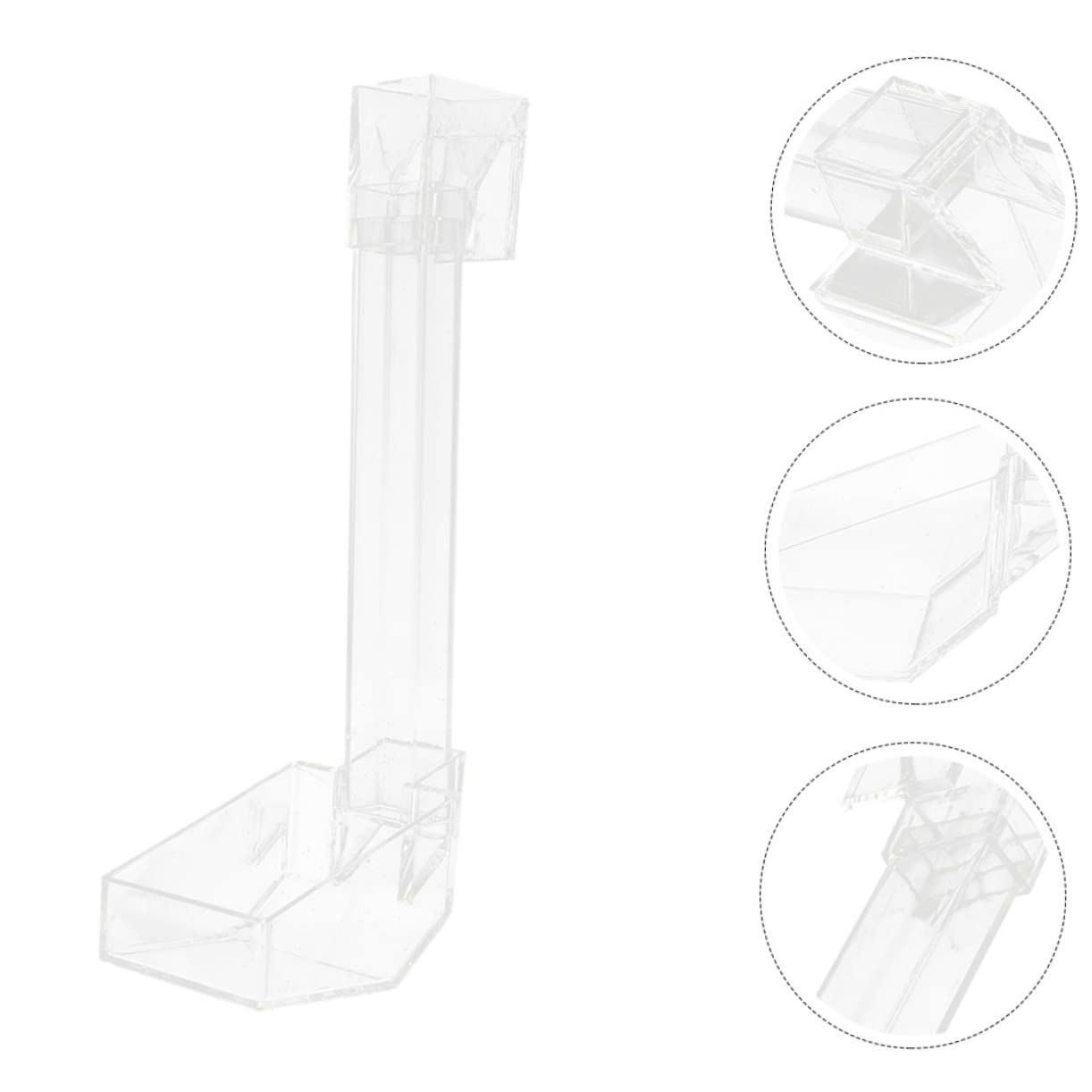 Happyyami 3pièces Aquarium Transparent Acrylic Feeder pour Crevettes Et Poissons Tube Alimentation Pratique pour Aquariophilie